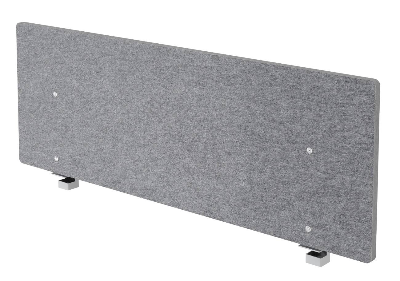 Hammerbacher Akustik-Trennwand Fleece Grau 1.395 × 50 × 500 mm