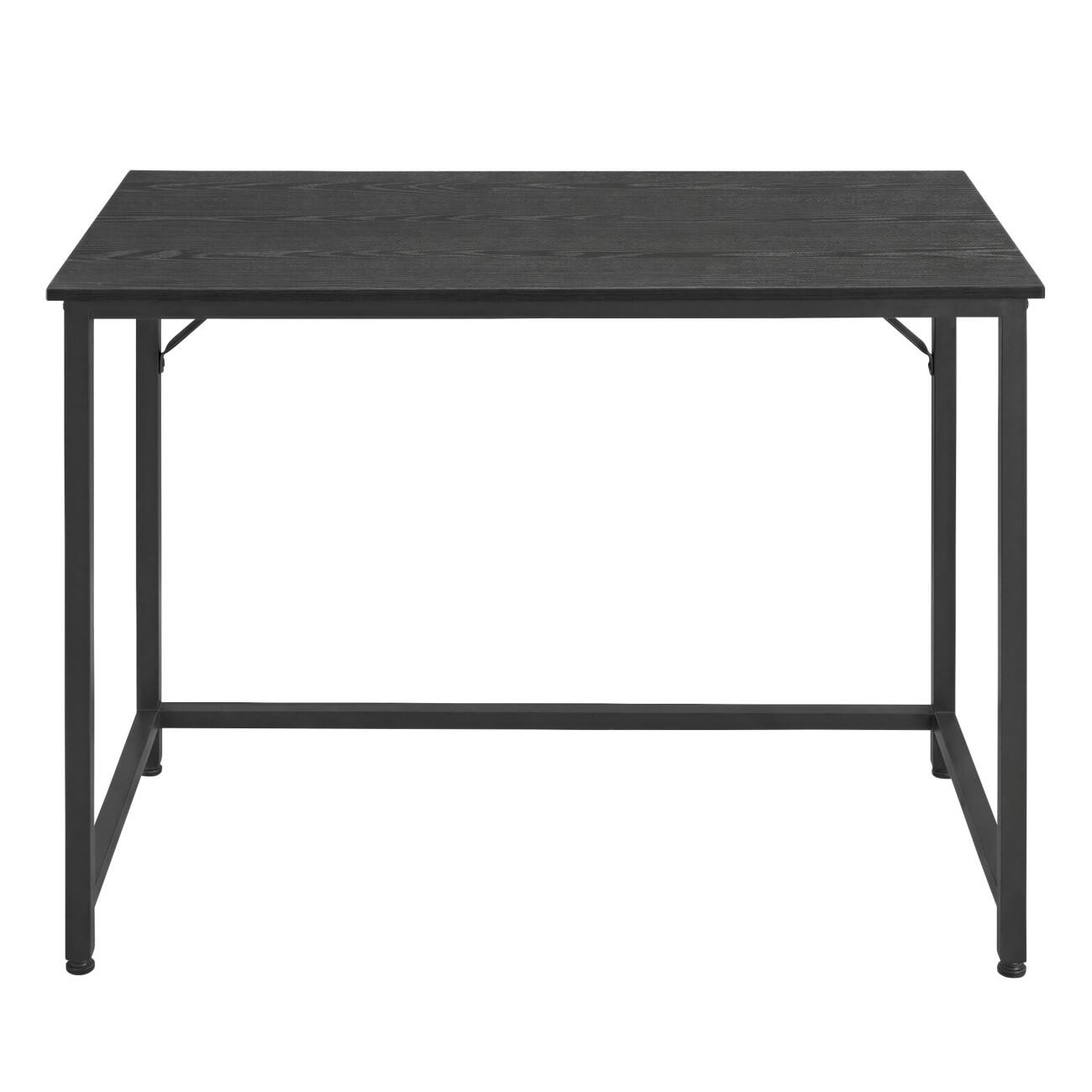 VASAGLE Computer-Schreibtisch Rechteckig Ebenholz 4 Metallbeine 1.000 (B) x 500 (T) x 760 (H) mm Spanplatte, Stahl