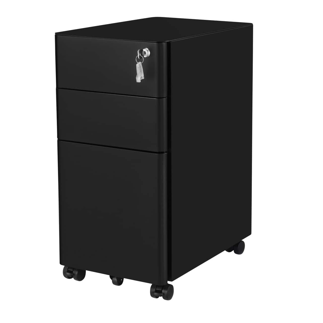 SONGMICS Aktenschrank Schwarz 300 x 430 x 592 mm