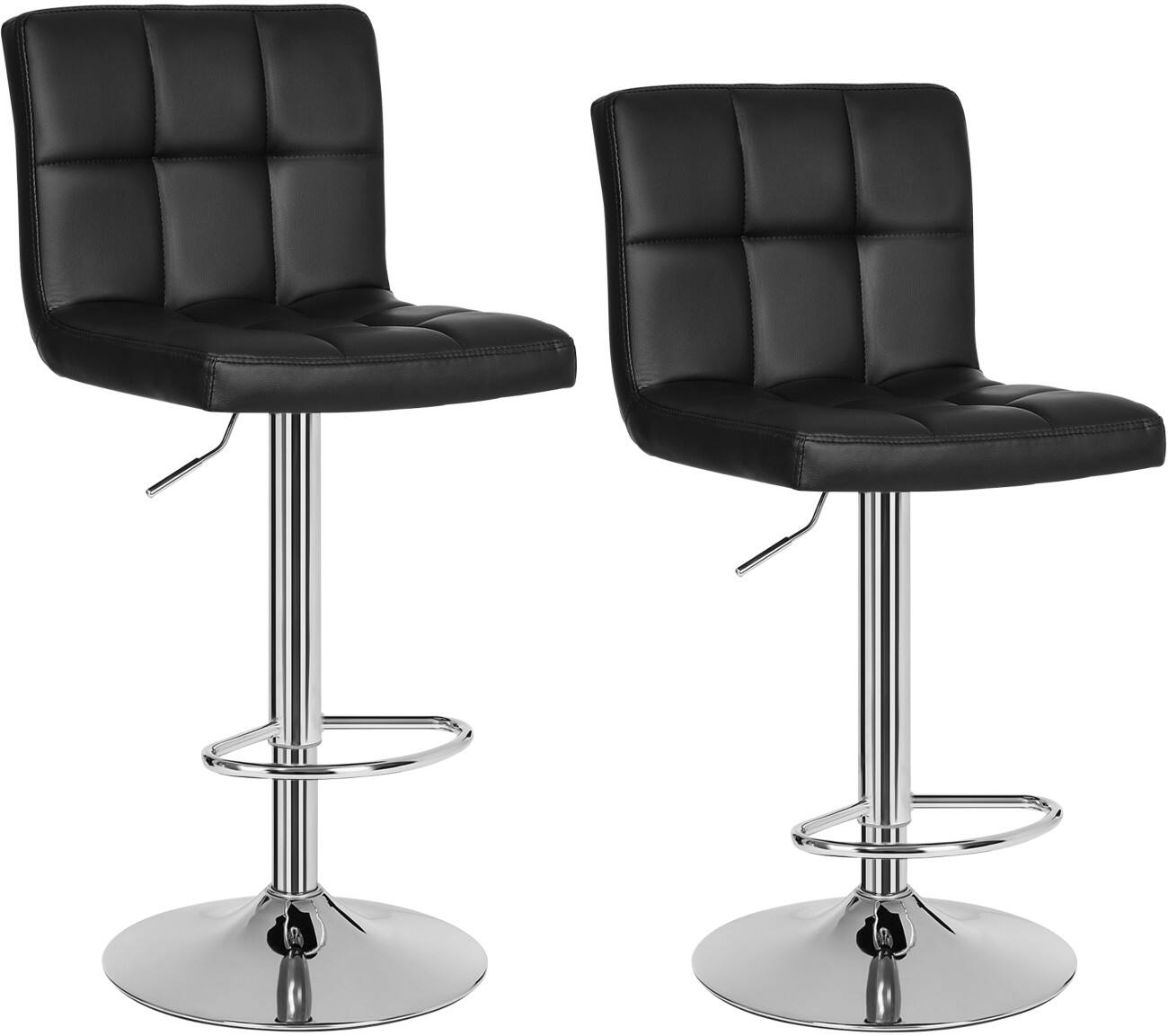 VASAGLE Barhocker Modern Schwarz LJB64B 2 Stück