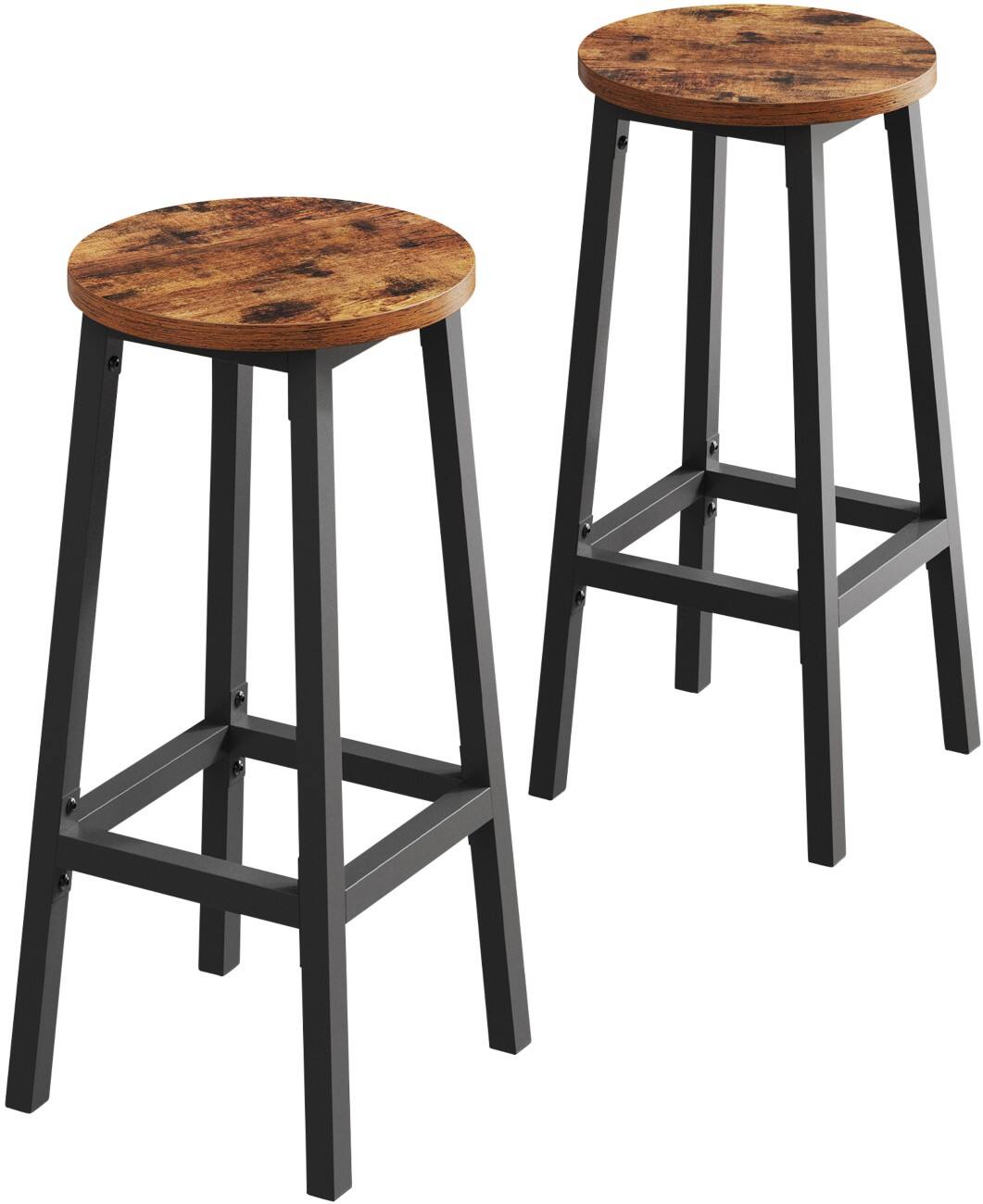 VASAGLE Barhocker Industrial Braun LBC032B01V1 2 Stück