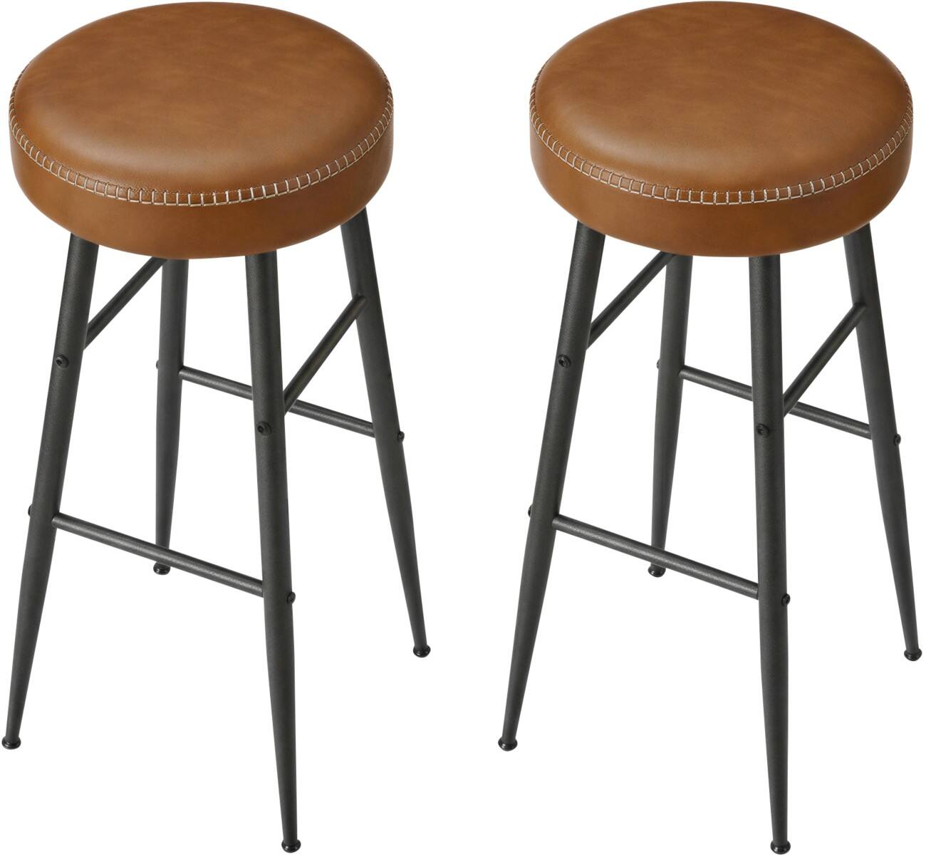 VASAGLE Barhocker Modern Braun LBC090K01V1 2 Stück