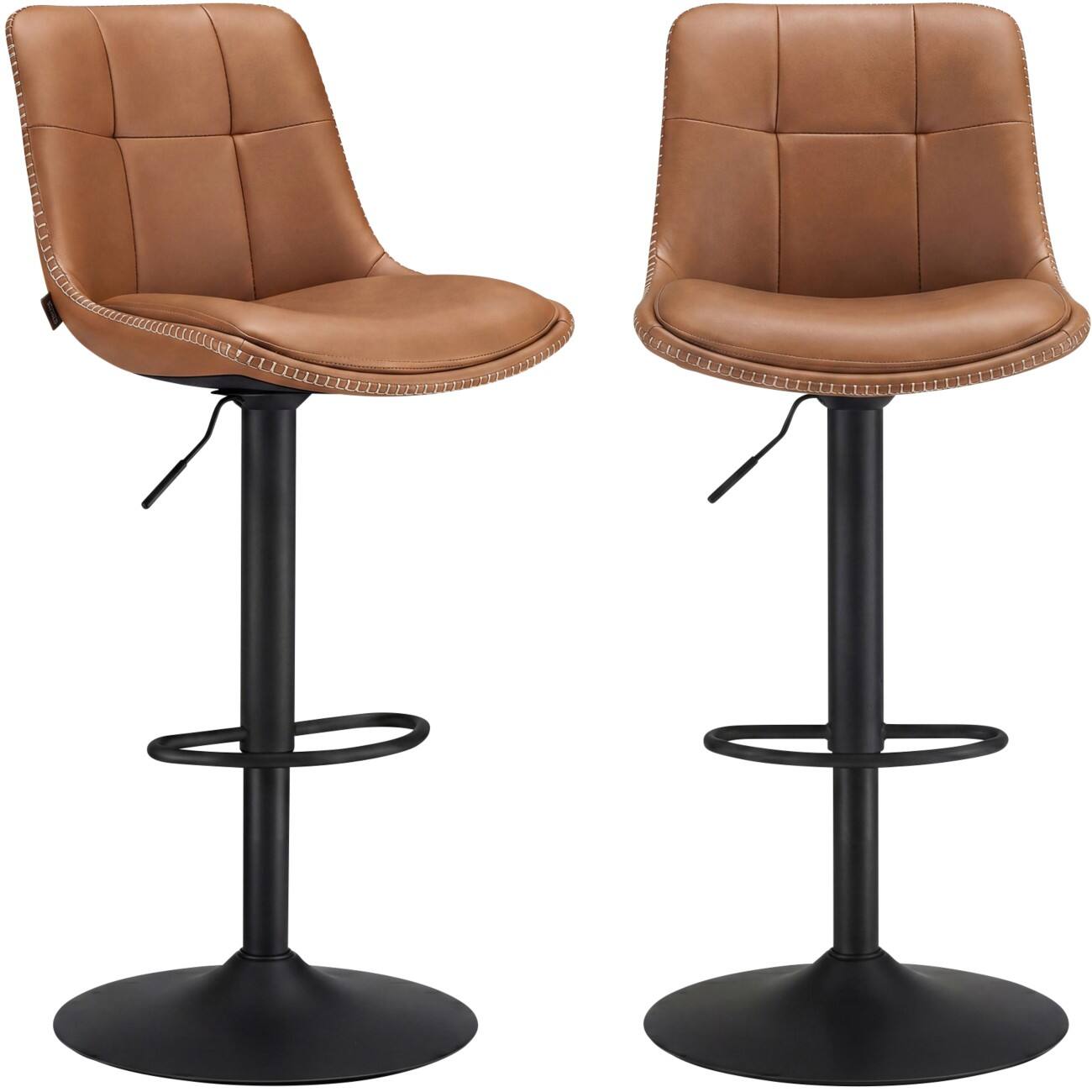 VASAGLE Barhocker Modern Braun LJB095KN01 2 Stück
