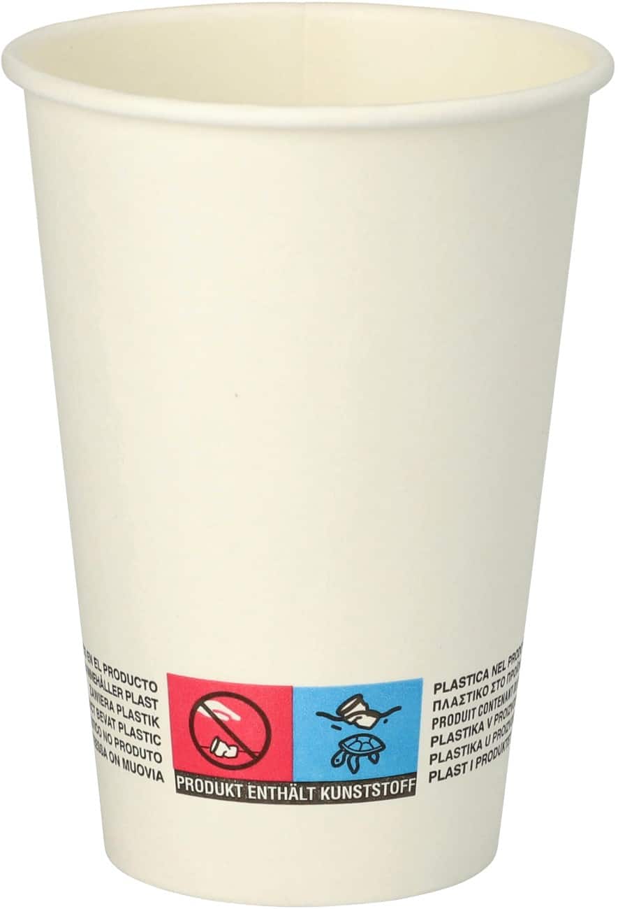 PAPSTAR Einwegbecher 180 ml Weiß 92 mm 2500 Stück
