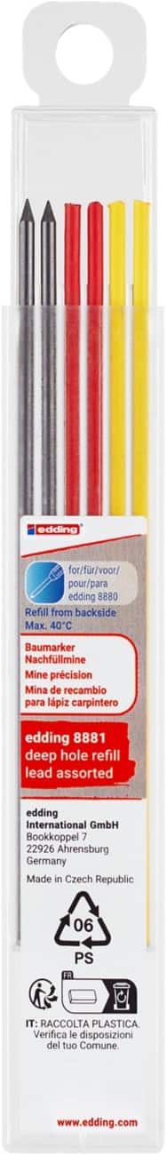 edding Bleistiftminen Mehrfarbig 8881 6 Stück