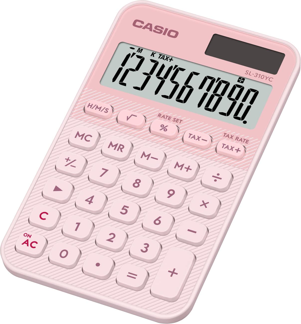 Casio Colorful Taschenrechner mit 10-stelligem Display Hellrosa SL-310YC-LP