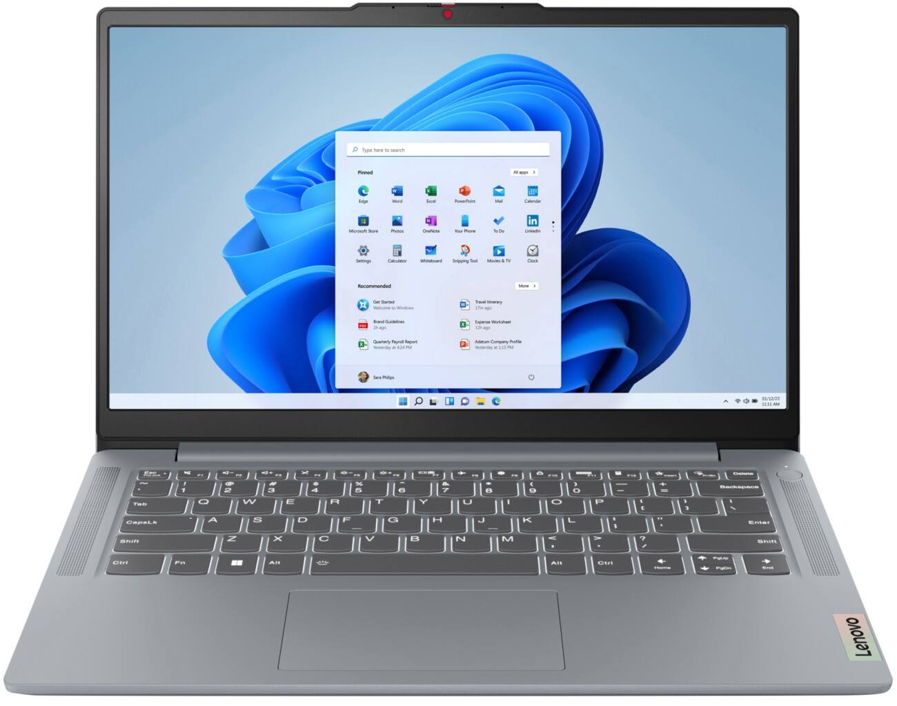 Lenovo IdeaPad Slim 3 Laptop 35,6 cm (14") i3-N305 3,8 GHz 8 GB Intel UHD Graphics Windows 11 Pro
