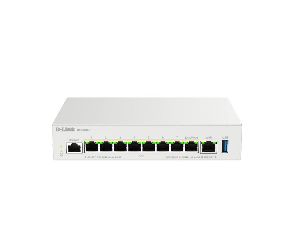 D-Link DBR-600-P/B 2,5-Gigabit-Ethernet-Kabelrouter Weiß
