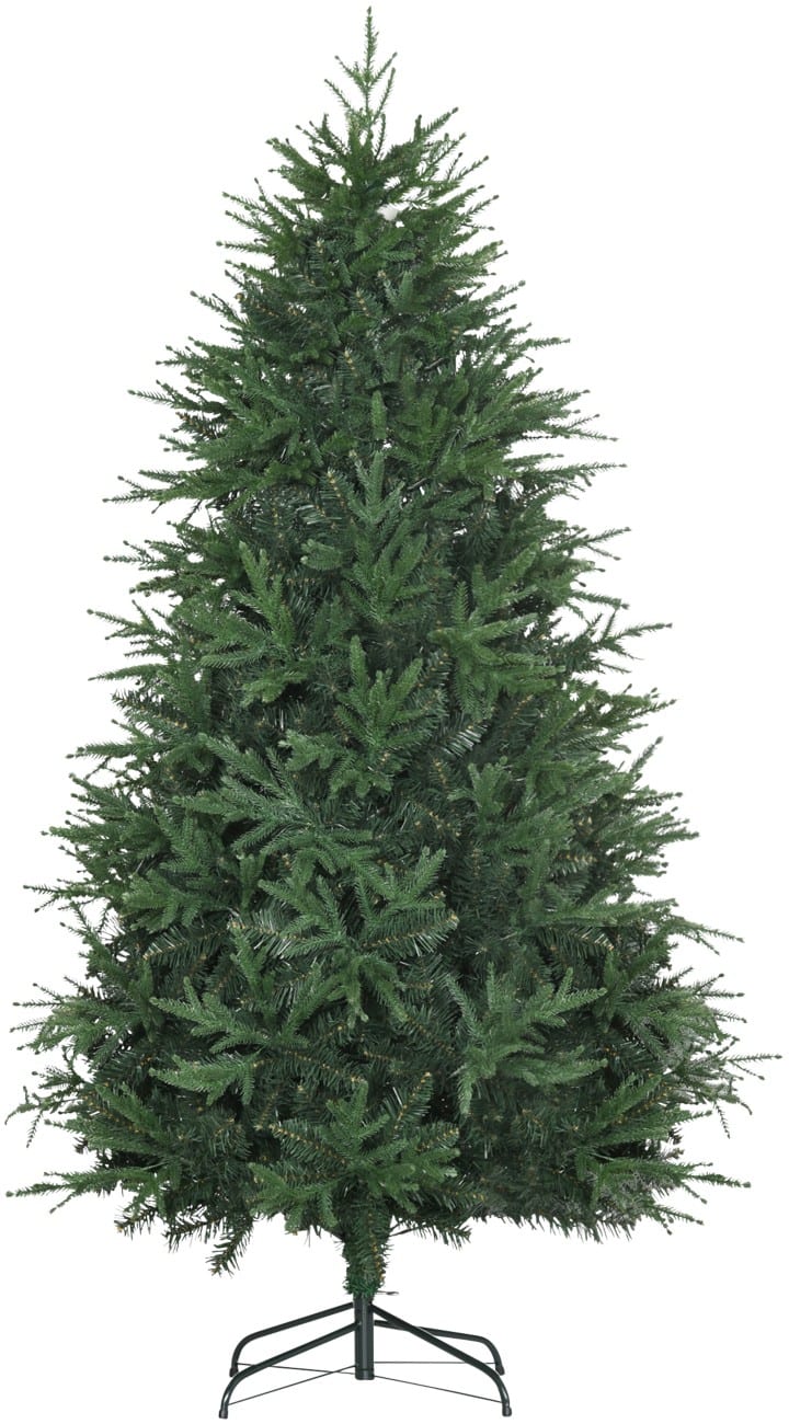 HOMCOM Künstlicher Weihnachtsbaum Naturgetreu Grün 180 cm