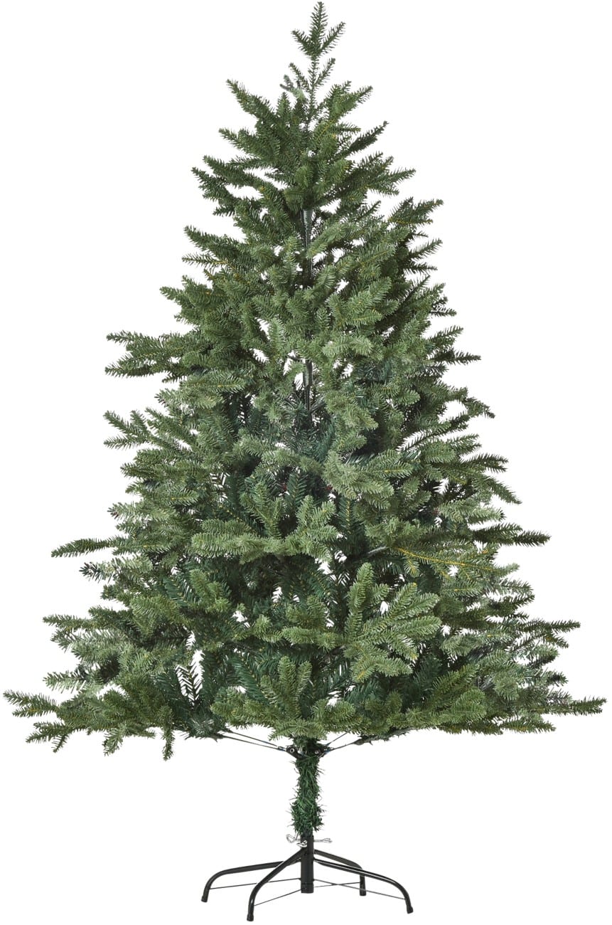 HOMCOM Künstlicher Weihnachtsbaum Naturgetreu Grün 150 cm