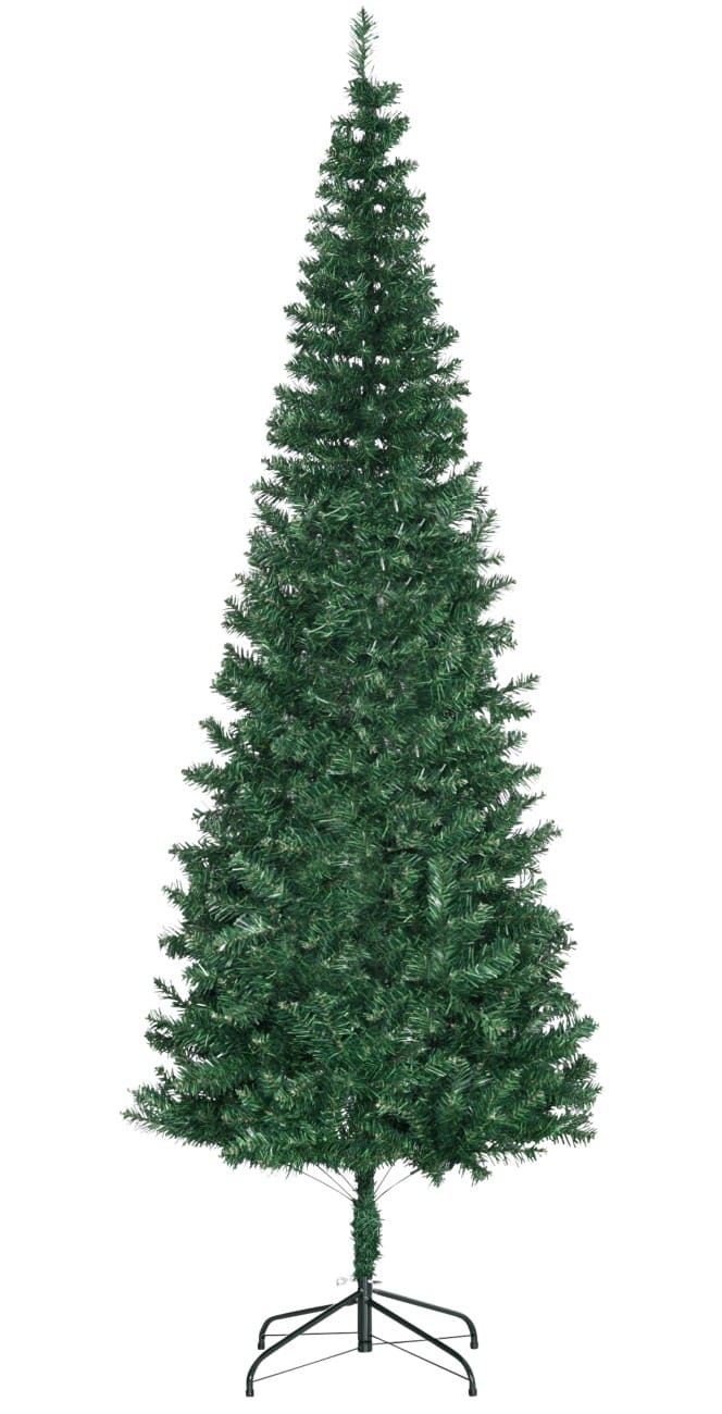 HOMCOM Künstlicher Weihnachtsbaum Schmal Grün 210 cm