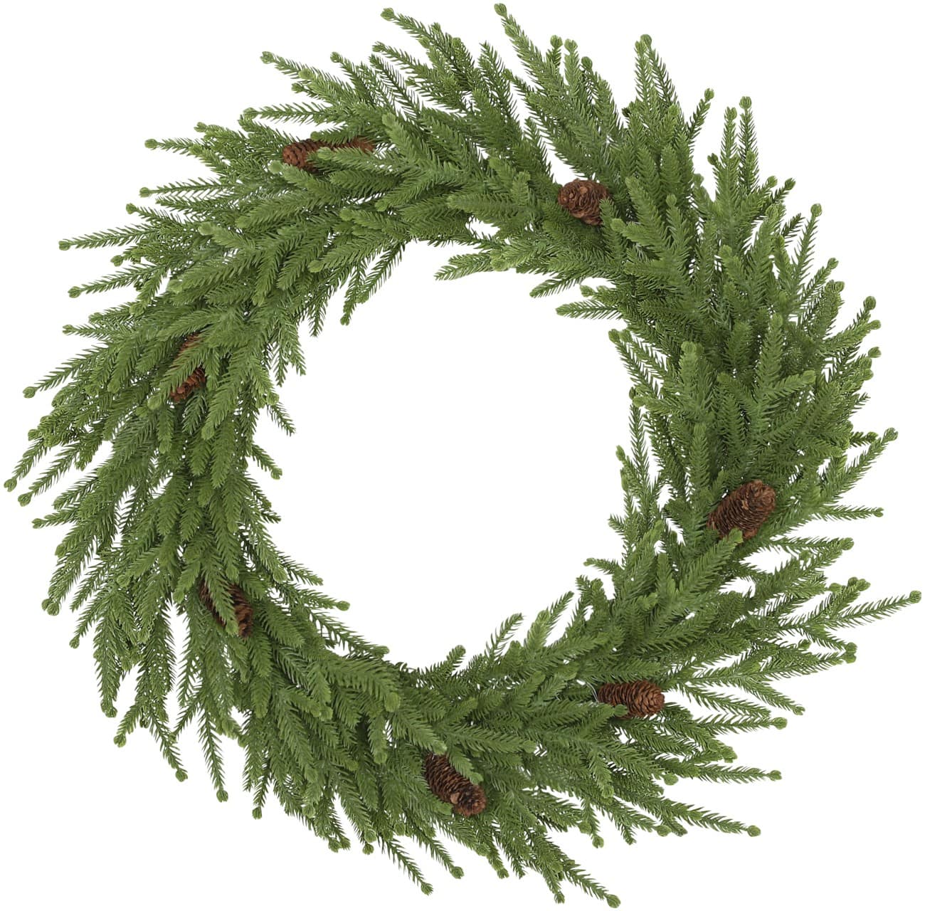 HOMCOM Künstlicher Weihnachtskranz im Norfolk-Stil 60 cm