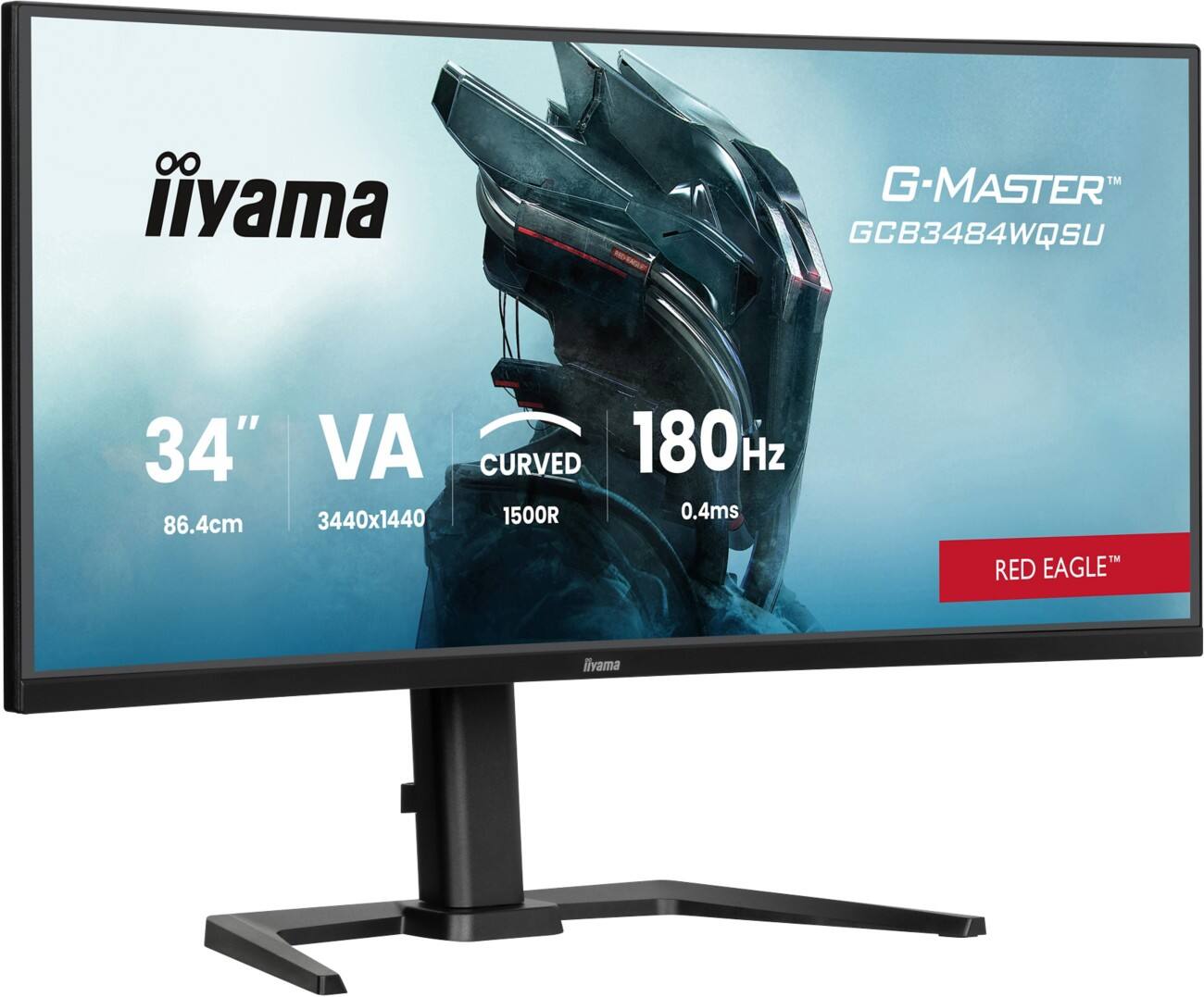 iiyama G-MASTER GCB3484WQSU-B1 34-Zoll-Curved UltraWide Monitor Quad HD LED VA 0.4 ms GCB3484WQSU-B1