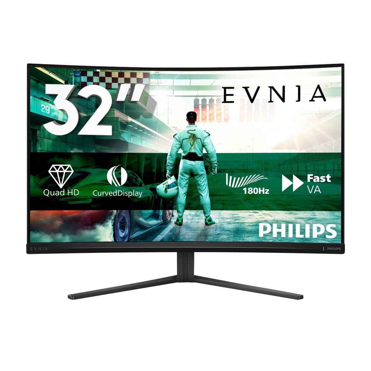 Philips Evnia 32M2C3500L/00 31,5-Zoll-Curved Monitor Quad HD LCD VA 0.5 ms 32M2C3500L/00