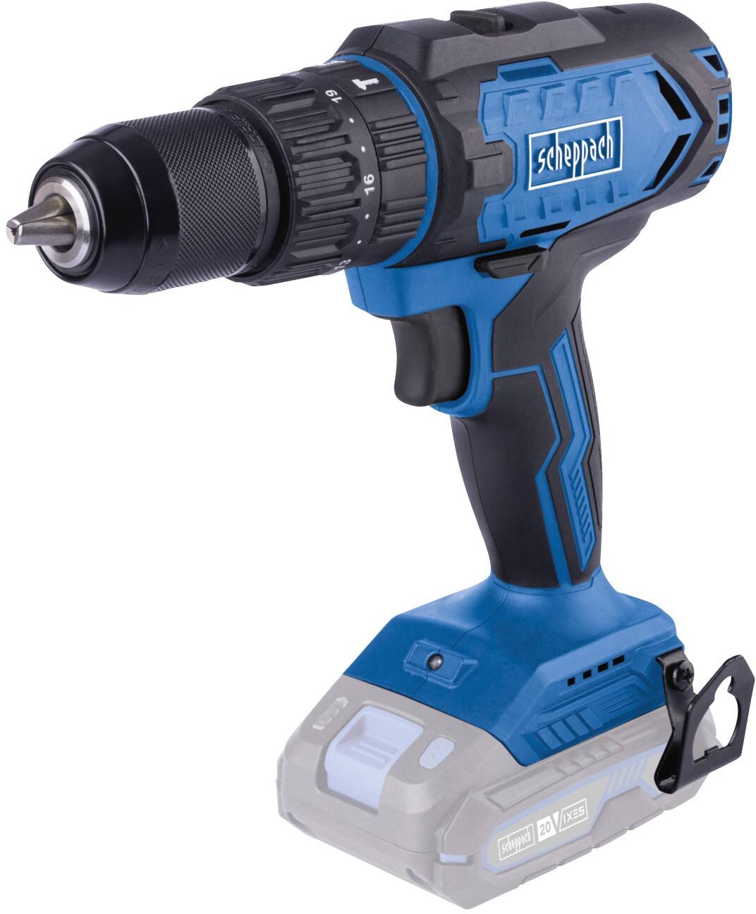 scheppach IXES Bohrhammer 20 V mit Bürstenmotor C-CD45-X