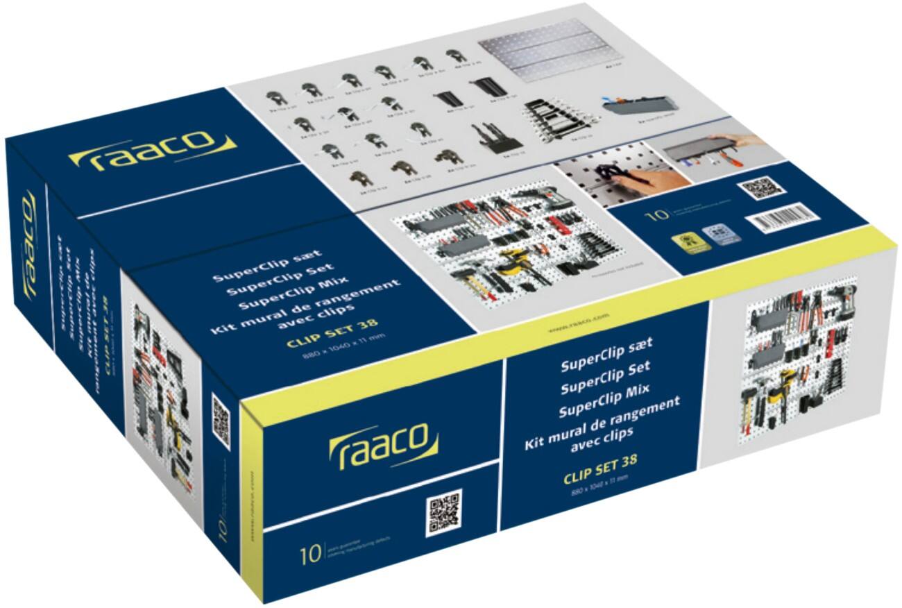 raaco Werkzeugkasten 38-teilig Schwarz