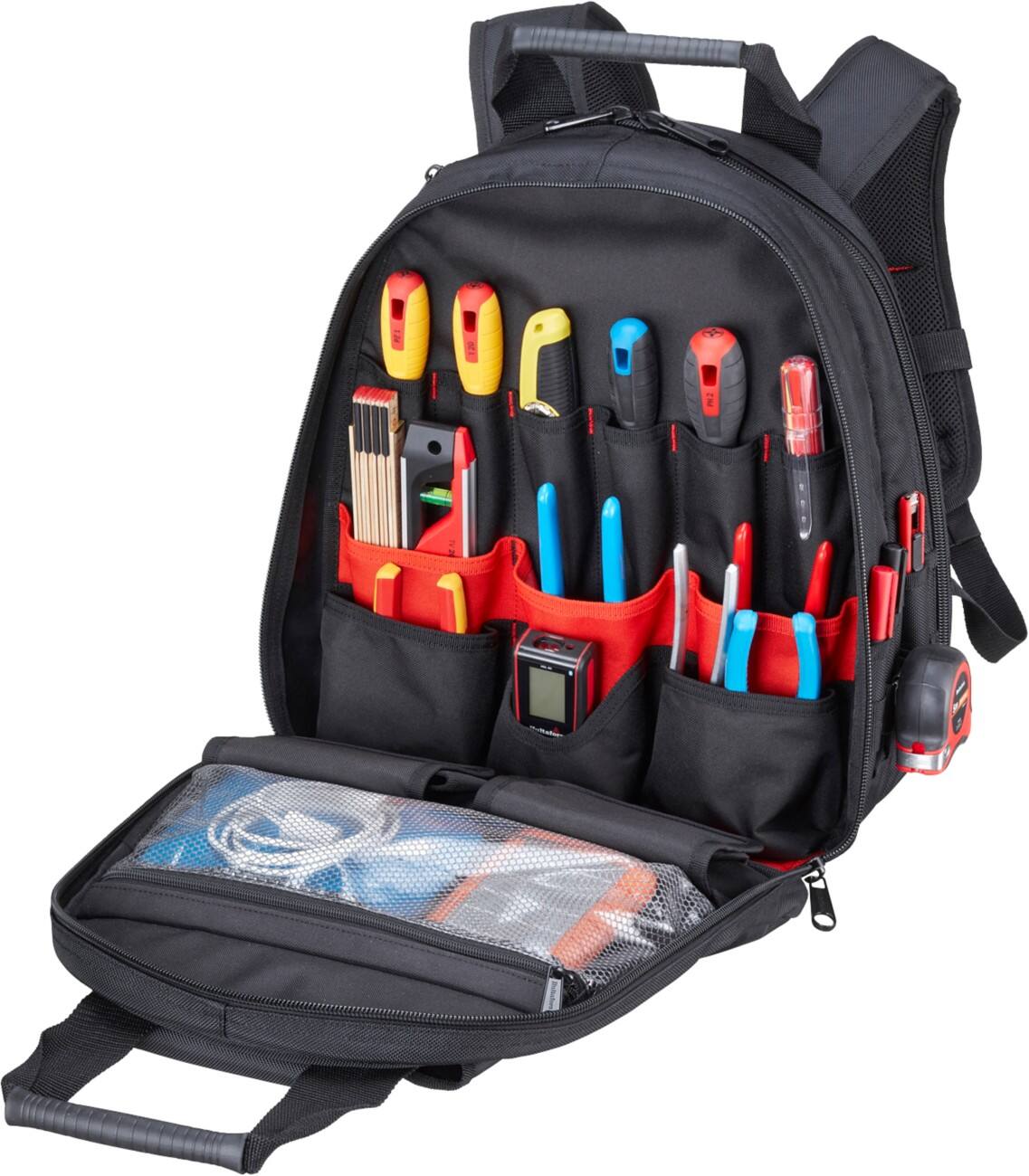 Hultafors Werkzeugrucksack 38 x 33 x 43 cm Schwarz, Rot