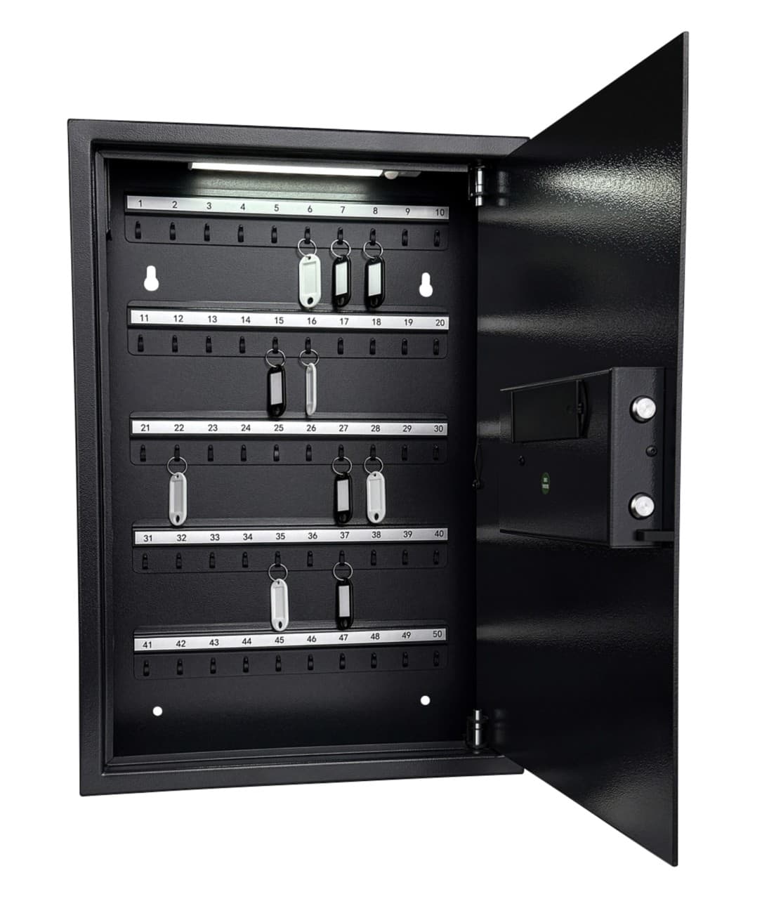Pavo Schlüsselschrank 50 Haken Elektronisch Dunkelgrau