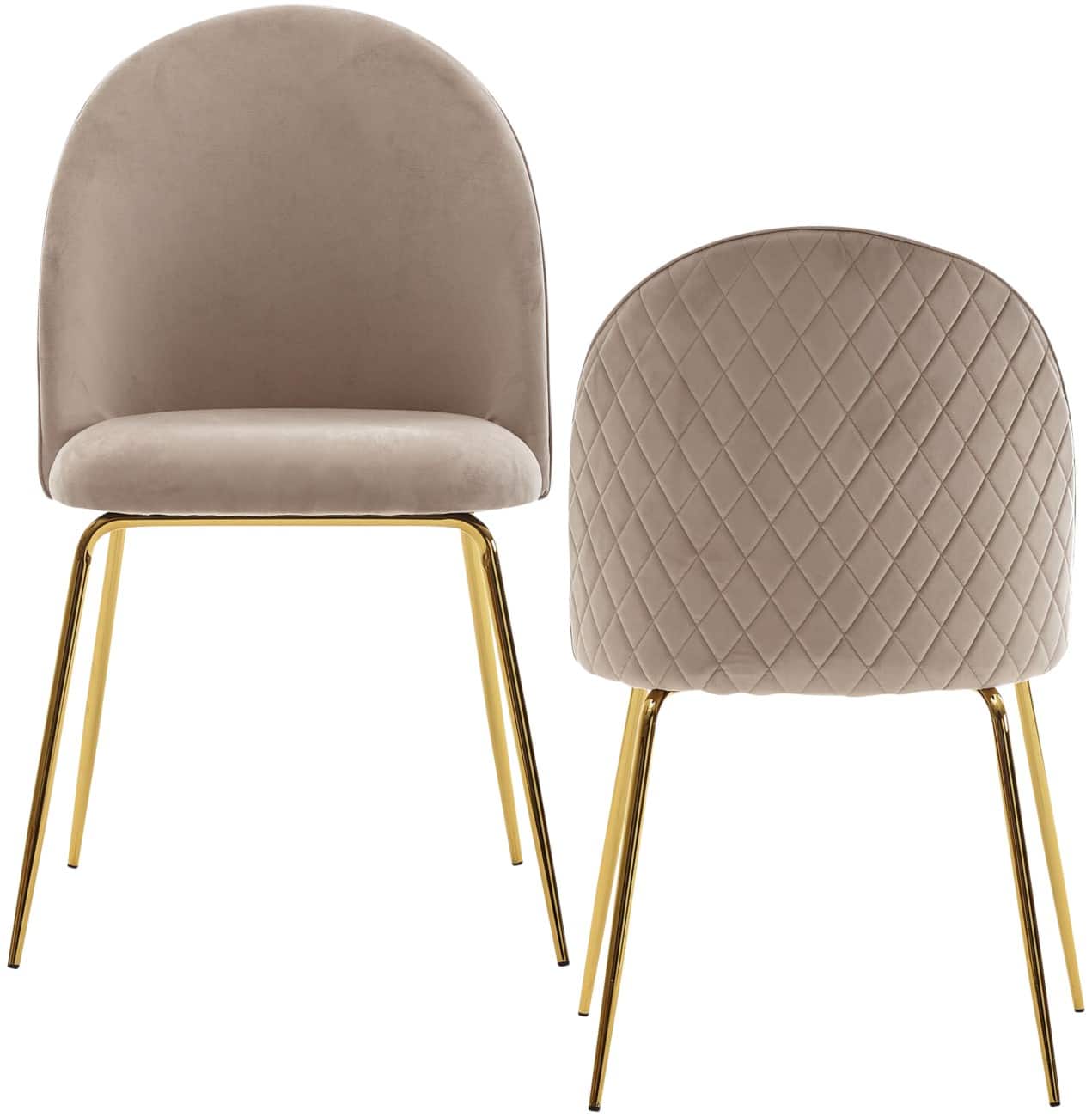 WOHNLING Esszimmerstuhl Stoff Skandinavisch Creme WL6.402