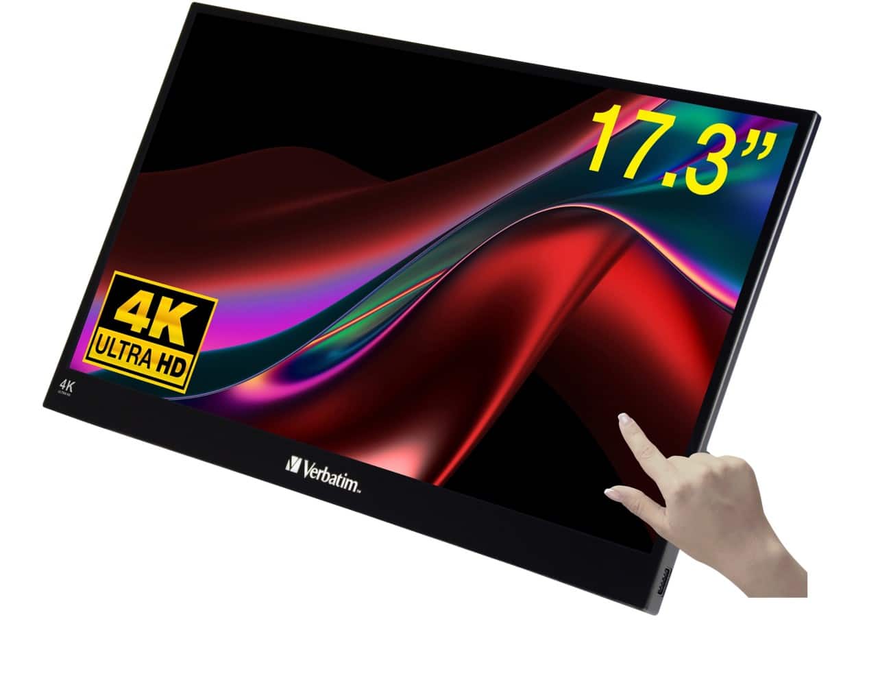 Verbatim 43,9 cm (17,3") Monitor Schwarz