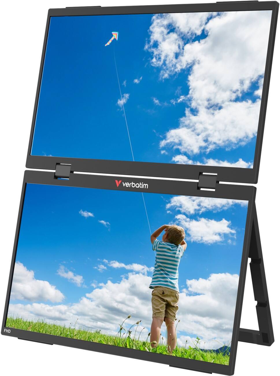 Verbatim 39,6 cm (15,6") Monitor Schwarz