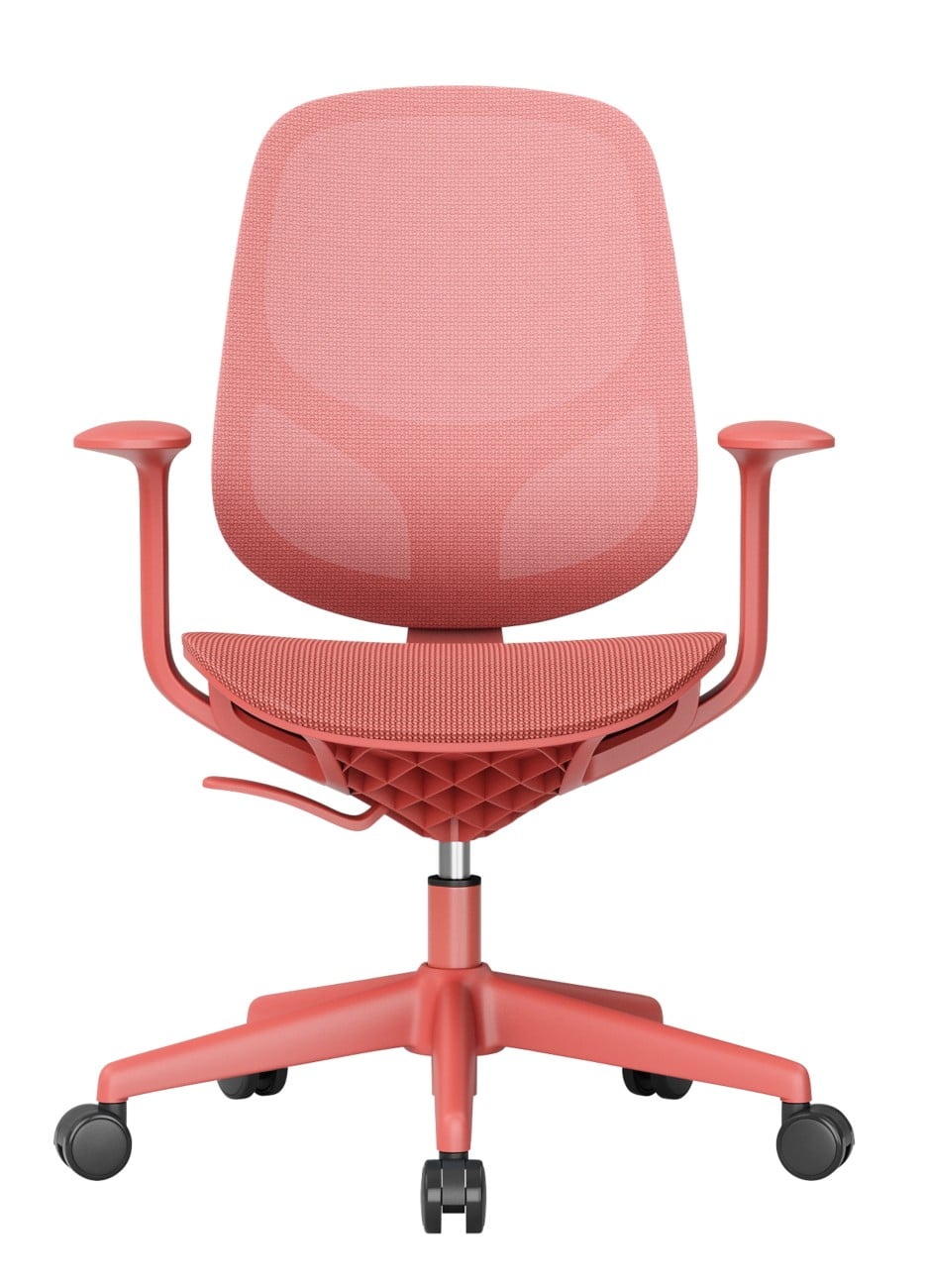 Viking Lively Bürostuhl Feste Armlehne Höhenverstellbarer Sitz Rot 150 kg 665 x 600 mm