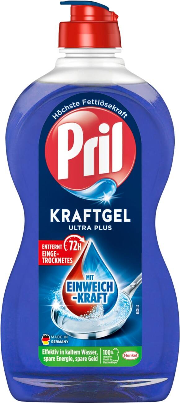 Pril Kraftgel Ultra Plus Geschirrspülmittel Flüssig 450 ml