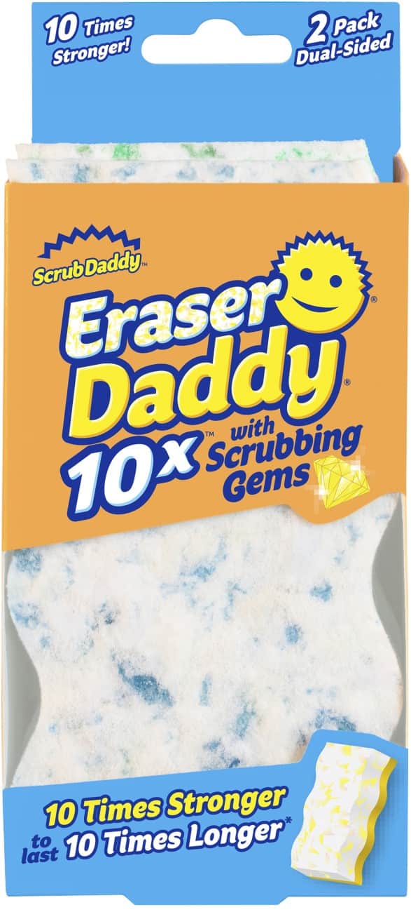Scrub Daddy Eraser Daddy Schwamm 7,2 x 4,5 x 15 cm Mehrfarbig 2 Stück
