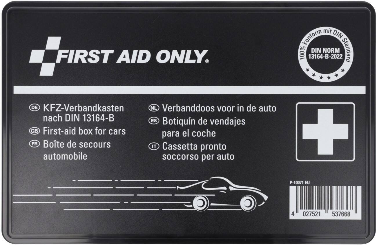 First Aid Only Erste-Hilfe-Set für Fahrzeuge Schwarz DIN 13164