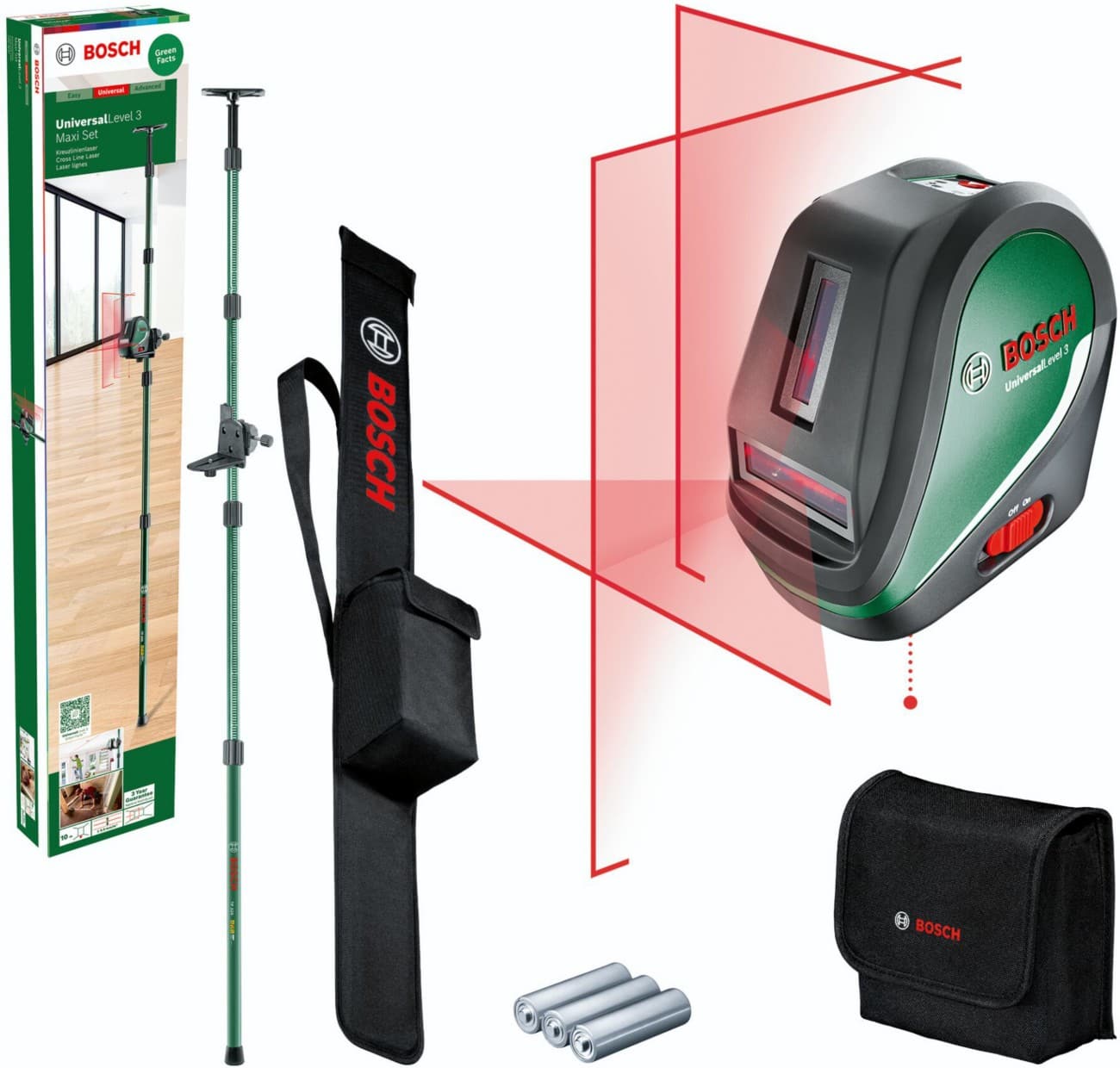 Bosch UniversalLevel 3 Multilinienlaser-Set für 3