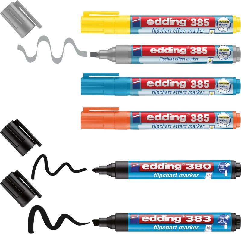 edding Effect 385-380-383 Flipchart-Marker Mehrfarbig 6 Stück