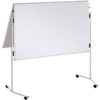 FRANKEN Premiumline Klappbares Whiteboard Freistehend Nicht Magnetisch Melamin Doppelt 128 (B) x 195 (H) cm