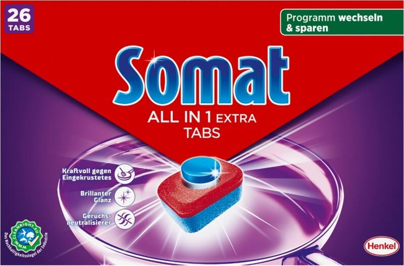 Somat All in 1 Extra Spülmaschinentabs Citrus 432g 26 Stück
