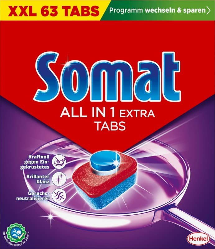 Somat All in 1 Extra Spülmaschinentabs Citrus 1,045 kg 63 Stück