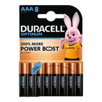 Duracell Batterien Optimum AAA LR03 Alkali 1.5 V 8 Stück