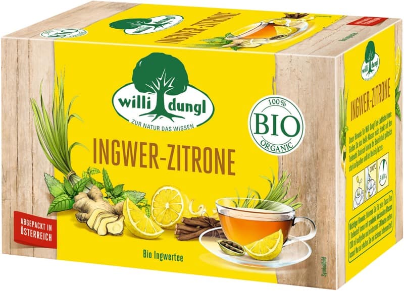 Willi Dungl Ingwer-Zitronen-Teebeutel 20 Stück à 1,8 g