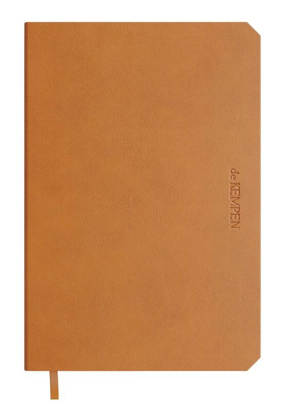de KEMPEN Notizbuch DIN A6 Liniert Gebunden Seitlich gebunden Softcover Braun 192 Seiten