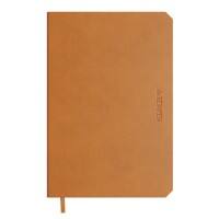 de KEMPEN Notizbuch DIN A6 Liniert Gebunden Seitlich gebunden Softcover Braun 192 Seiten