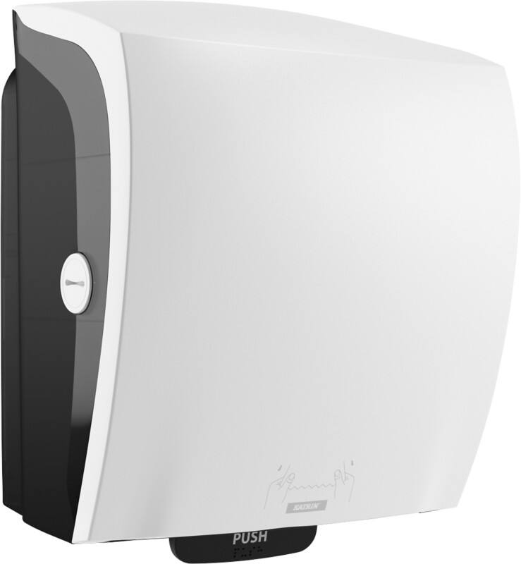 KATRIN System Papierhandtuchrollenspender Weiß 82071
