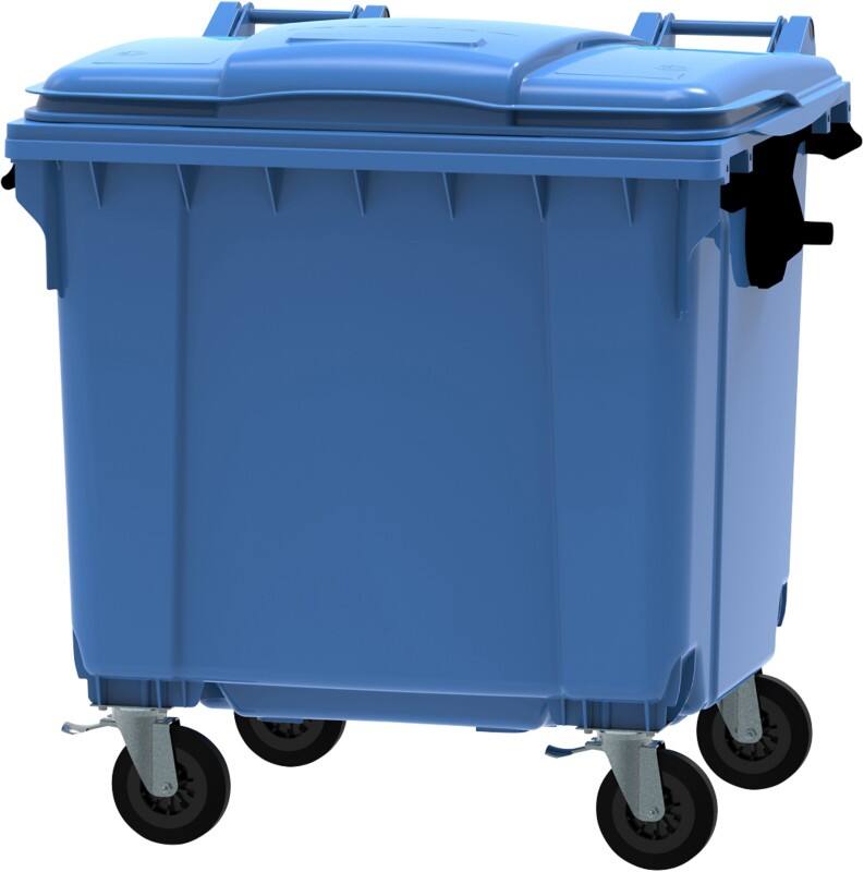 Container 1100 L Blau Kunststoff