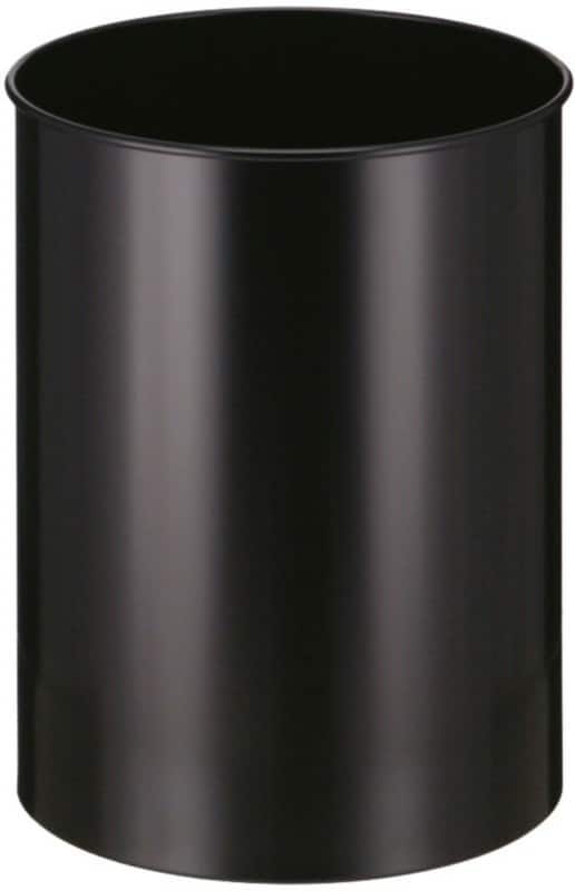 V-PART Papierkorb 30 L Schwarz Metall