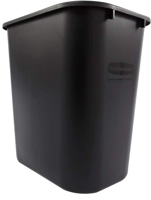 Rechteckiger Recyclingeimer 27 L Schwarz PE (Polyethylen)