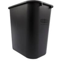 Rechteckiger Recyclingeimer 27 L Schwarz PE (Polyethylen)