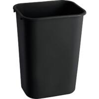 Rechteckiger Abfalleimer 39 L Schwarz PE (Polyethylen)