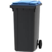 Mülltonne 240 L Blau, Grau Kunststoff