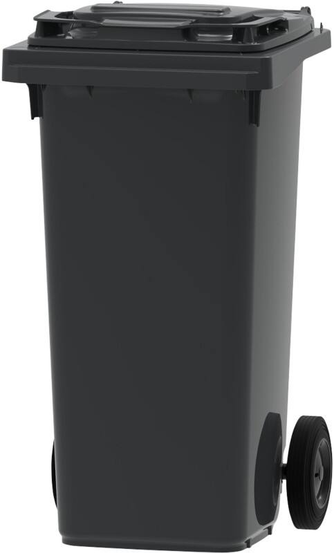 Mülltonne 120 L Grau Kunststoff