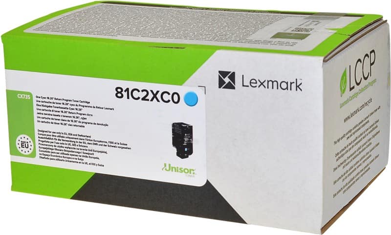 Lexmark Original Tonerkartusche 81C2XC0 Cyan