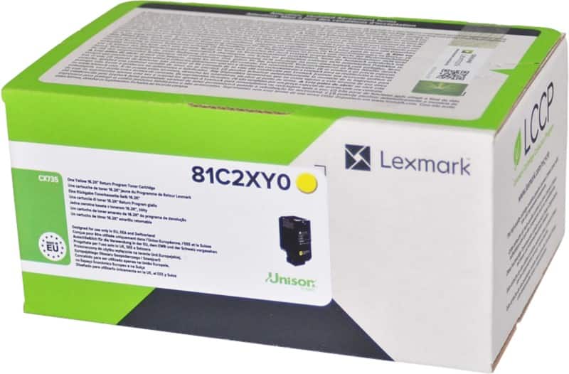 Lexmark Original Tonerkartusche 81C2XY0 Gelb