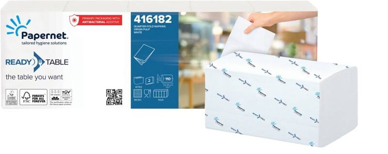 Papernet Ready Table Interfolded Quarter-Fold Servietten 550 Stück