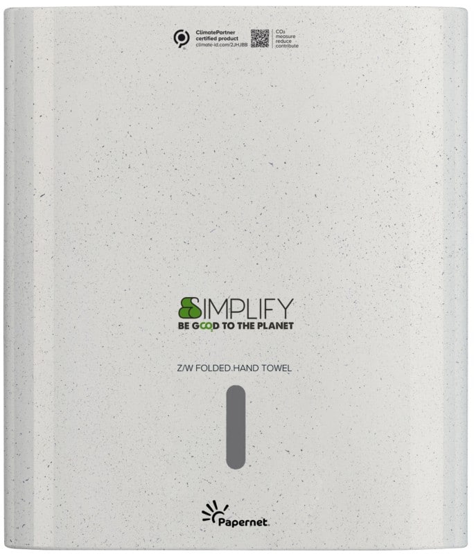Papernet Simplify Z/W - Fold Papierhandtuchspender 421336 Weißes Holz